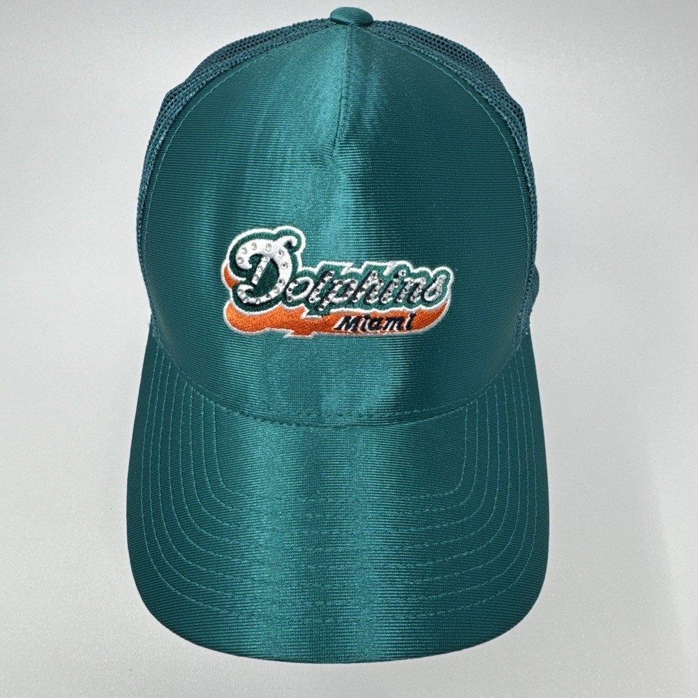 Miami Dolphins Reebok NFL Officially Team Fan Apparel Embroidered Sequin Hat Cap